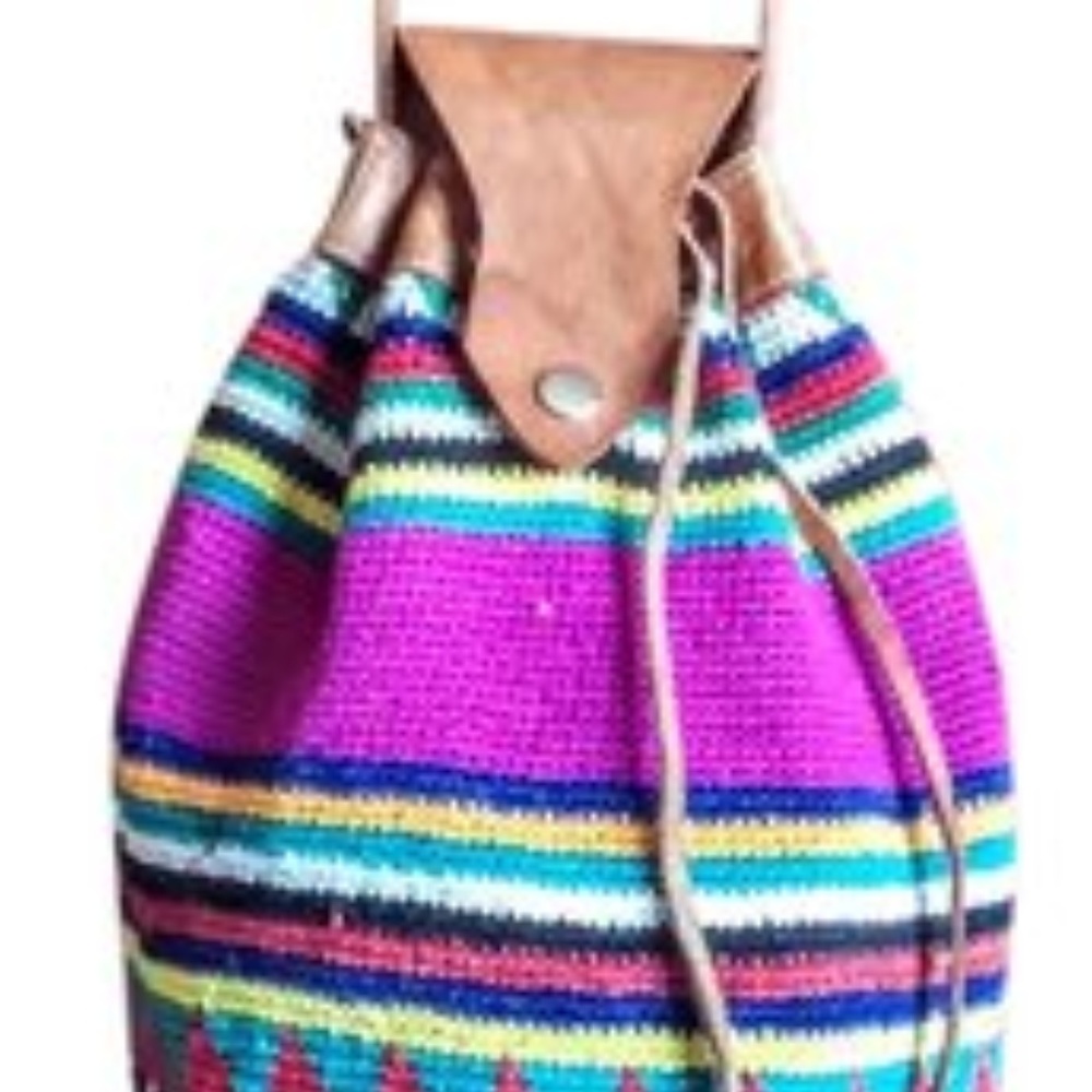 Vintage Guatemalan MOCHILA/WAYUU-style bag